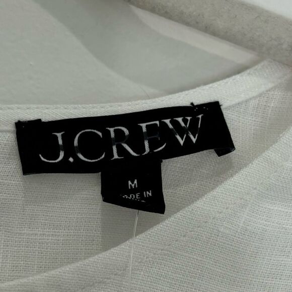 NWT J. Crew Maxine button-back top in linen - Picture 9 of 9